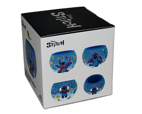 Rompecabezas Disney 3D Maceta Stitch Bailando 80 Piezas De Plástico