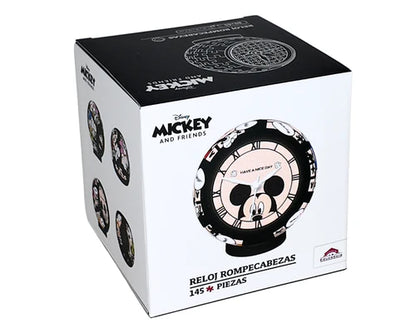Reloj Rompecabezas Mickey Clásico Disney 145 Piezas De Plástico