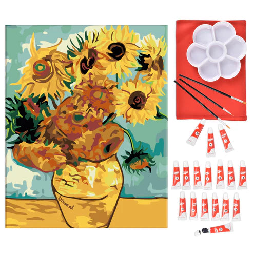 Pinta por Número - Los Girasoles 40x50