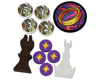 El Señor de los Anillos: Las Dos Torres El Juego de Bazas en Español. Asmodee