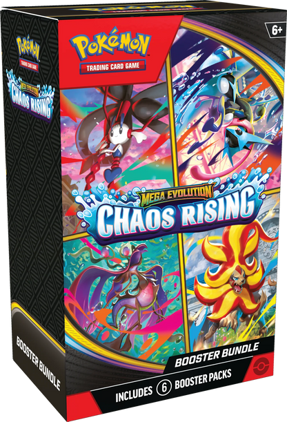 Pokémon TCG: Mega Evolution ME04 - Chaos Rising Booster Bundle - ESPAÑOL