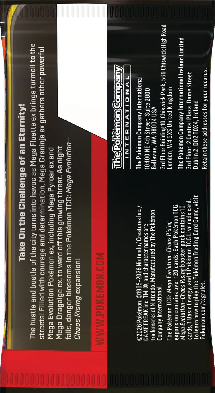 Pokémon TCG: Mega Evolution ME04 - Chaos Rising Booster Display - INGLÉS