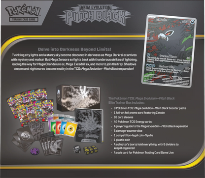 Pokémon TCG: Mega Evolution ME05 - Pitch Black Elite Trainer Box PIEZA - INGLÉS