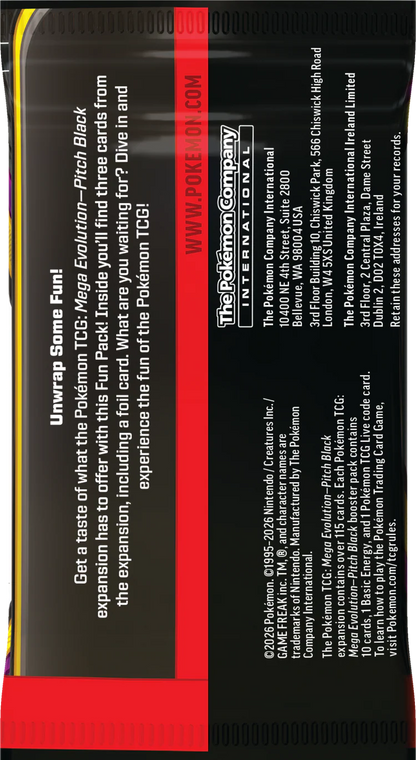 Pokémon TCG: Mega Evolution ME05 - Pitch Black Booster Bundle- INGLÉS