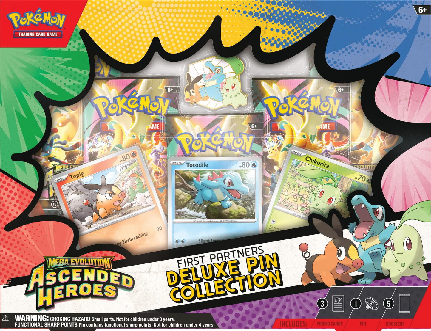 Pokémon TCG: Mega Evolution ME02.5 - Ascended Heroes First Partners Deluxe Pin Collection CASE - INGLÈS