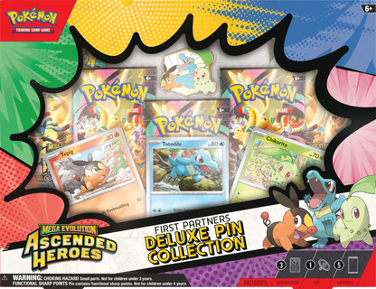 Pokémon TCG: Mega Evolution ME02.5 - Ascended Heroes First Partners Deluxe Pin Collection CASE - INGLÈS