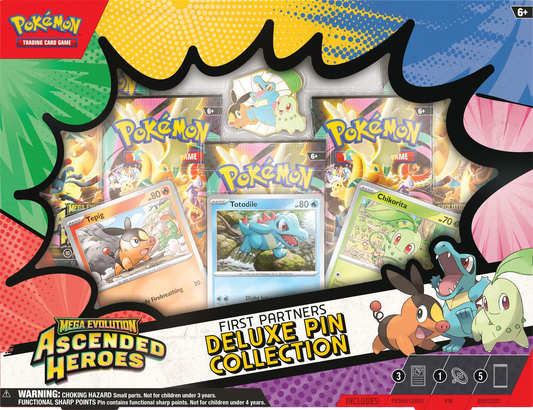 Pokémon TCG: Mega Evolution ME02.5 - Ascended Heroes First Partners Deluxe Pin Collection CASE - INGLÈS