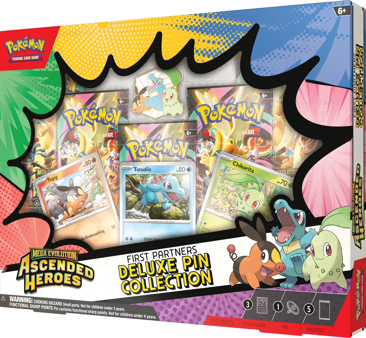 Pokémon TCG: Mega Evolution ME02.5 - Ascended Heroes First Partners Deluxe Pin Collection CASE - INGLÈS
