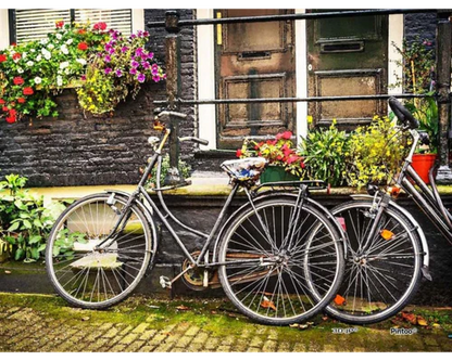 Bicicletas en Ámsterdam. 150 Piezas Miniatura PieceRelax