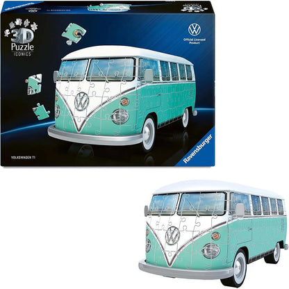 Rompecabezas Ravensburger 3D Puzzle Volkswagen T1 Iconics 162 Piezas