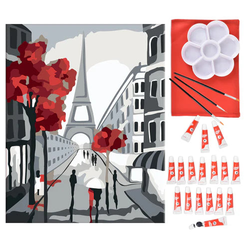Pinta por Número - Romance en París 40x50