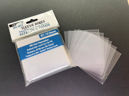Sleeve King Small Square Game Card Sleeves (70x70mm) 110 Pack, 60 Micron, SKS-8812