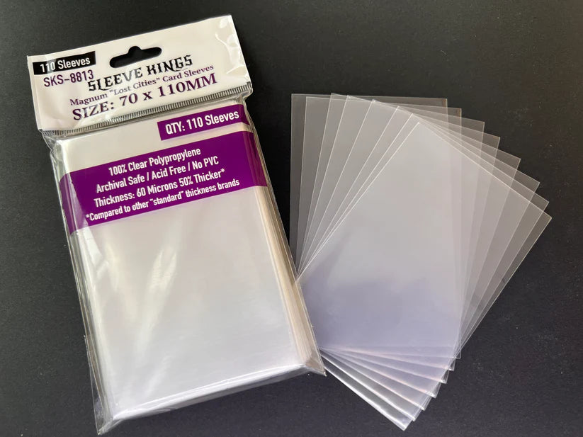 Sleeve King "Lost Cities" Magnum Card Sleeves (70x110mm) 110 Pack, SKS-8813
