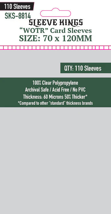 Sleeve King "WOTR" Card Sleeves (70x120mm) 110 Pack, 60 Micron, SKS-8814