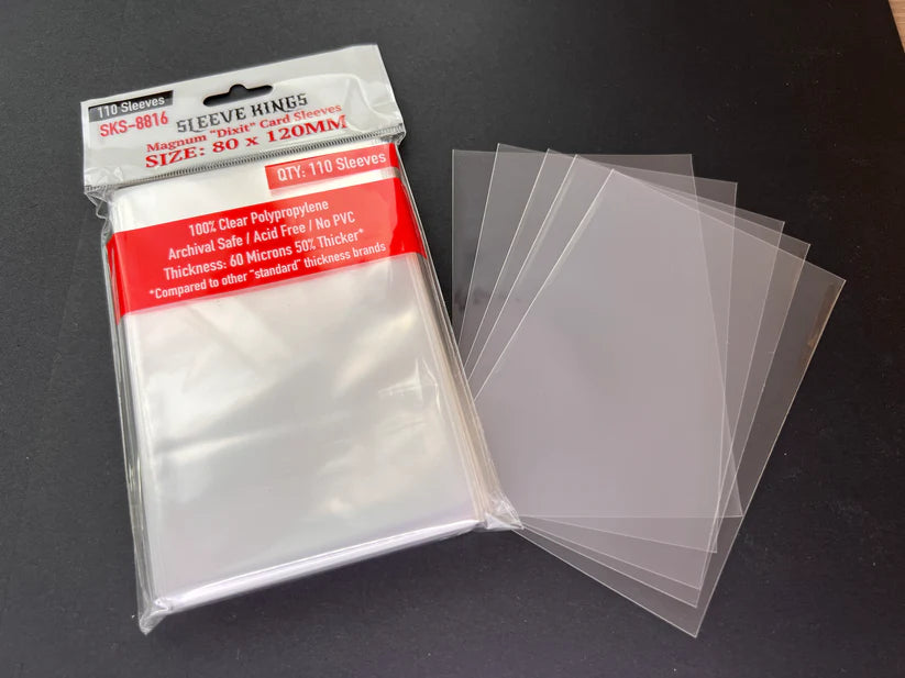 Sleeve King "Dixit" Magnum Game Card Sleeves (80x120mm) 110 Pack, 60 Micron, SKS-8816
