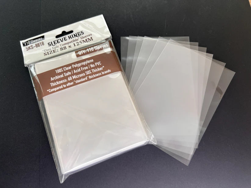 Sleeve King "Tiny Epic" Compatible Card Sleeves (88x125mm) 110 Pack, 60 Micron, SKS-8818