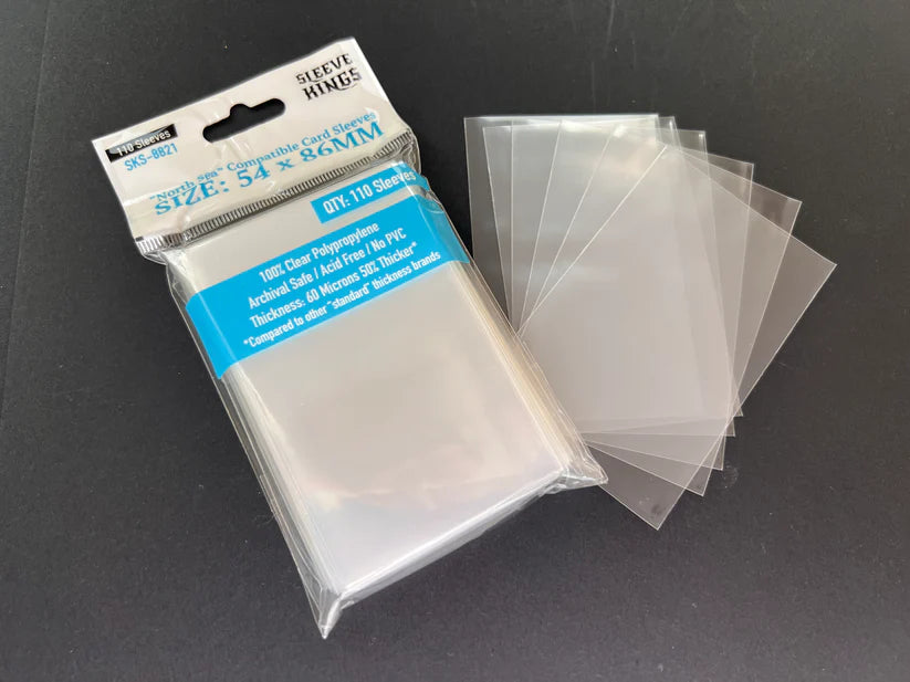 Sleeve King "North Sea / Garphill Games" Sleeves (54x86mm) -110 Pack, 60 Microns SKS-8821