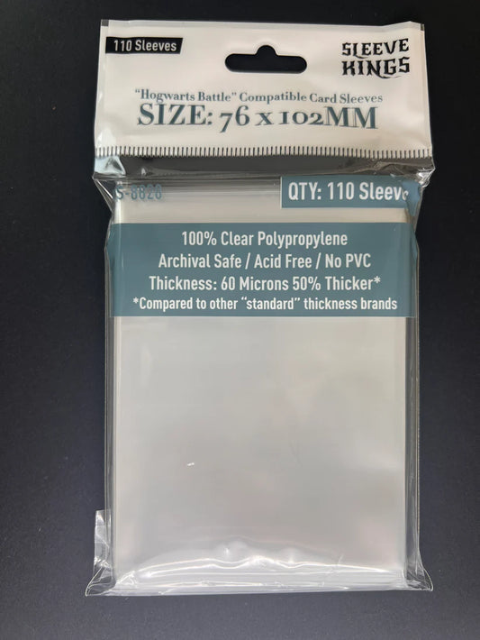 Sleeve King "Hogwarts Battle" Compatible Large Sleeves (76x102mm) 110 Pack, 60 Micron, SKS-8828