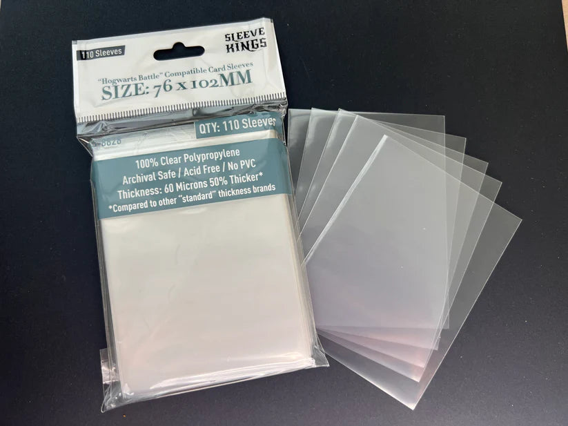 Sleeve King "Hogwarts Battle" Compatible Large Sleeves (76x102mm) 110 Pack, 60 Micron, SKS-8828