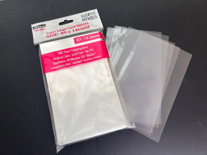 Sleeve King Super Large Game Card Sleeves (89x146mm) 110 Pack, 60 Micron, SKS-8831