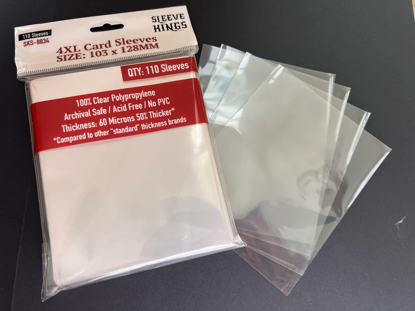 Sleeve King 4XL Game Card Sleeves (103x128mm) 110 Pack, 60 Micron, SKS-8834