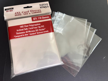 Sleeve King 4XL Game Card Sleeves (103x128mm) 110 Pack, 60 Micron, SKS-8834