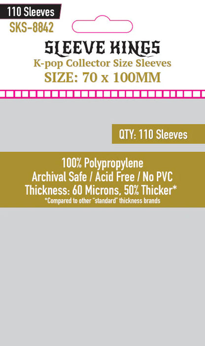 Sleeve King Kpop Collector Size (70 X 100 MM) 110 pack- SKS-8842