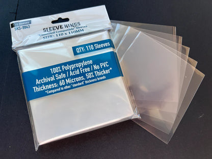 Sleeve King "Unsettled Compatible" Sleeves (110 X 110 MM) -110 Pack- SKS-8843