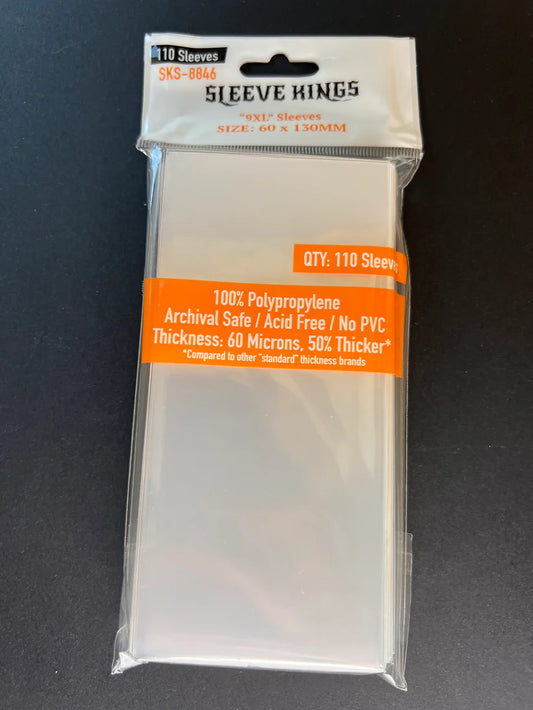 Sleeve King 9XL Sleeves (60 X 130 MM) 110 Pack, 60 Microns, SKS-8846