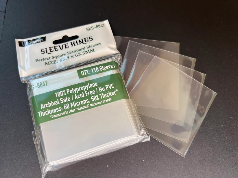 Sleeve King Perfect Square Standard Sleeves (63.5 X 63.5 MM) 110 Pack, 60 Microns SKS-8847