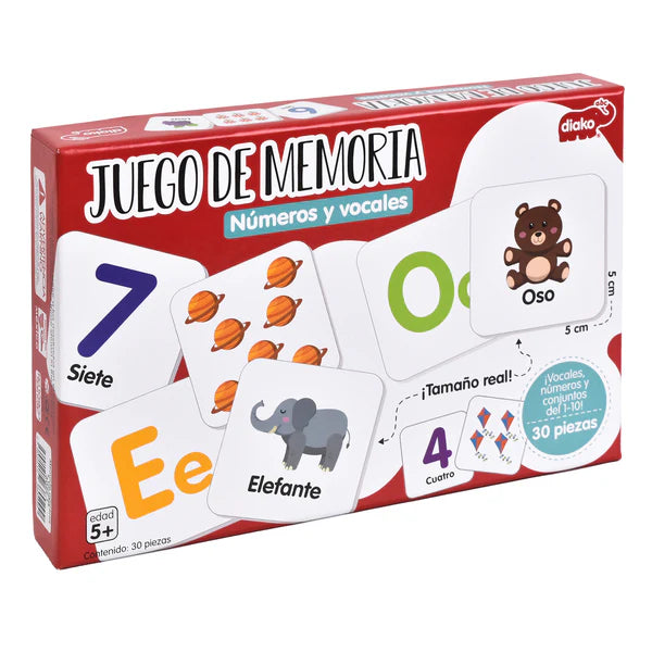 Memoria Números y Vocales