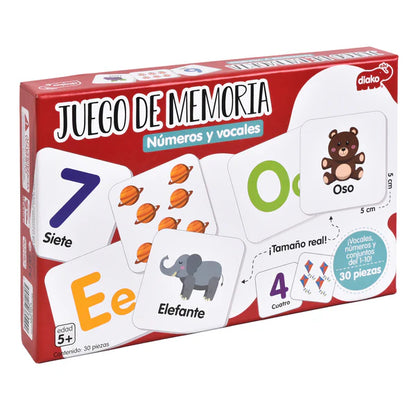Memoria Números y Vocales