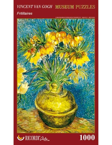 Van Gogh - Fritillarias en un Jarrón de Cobre: Rompecabezas 1000 Piezas Ricordi