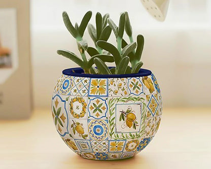 Rompecabezas Maceta Azulejos Retro 80 piezas