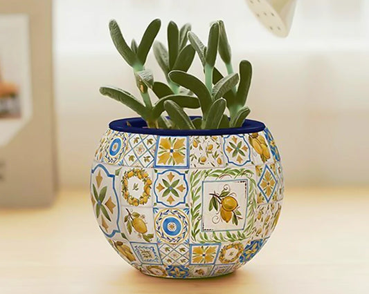 Rompecabezas Maceta Azulejos Retro 80 piezas