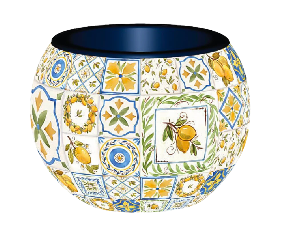 Rompecabezas Maceta Azulejos Retro 80 piezas