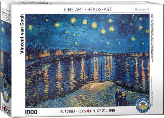 Van Gogh Noche Estrellada sobre el Ródano Rompecabezas de Arte 1000 piezas Eurographics