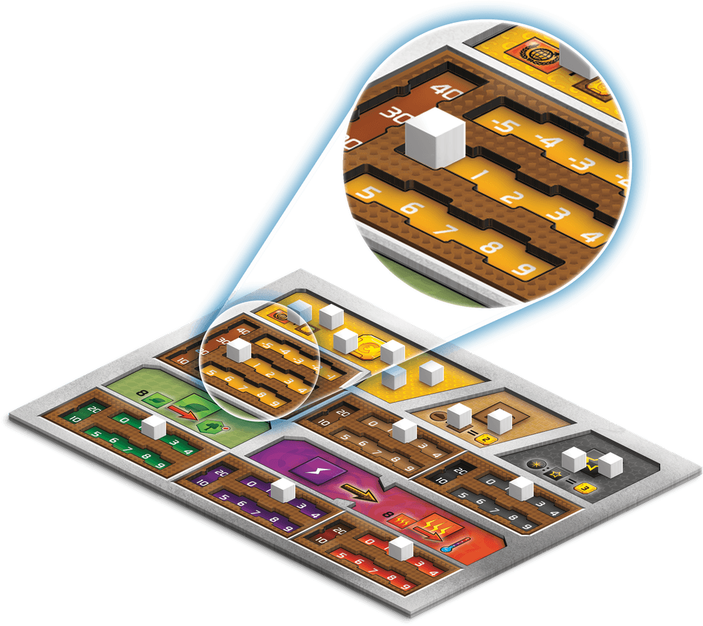 Terraforming Mars – Tableros de Jugador doble capa