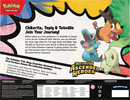 Pokémon TCG: Mega Evolution ME02.5 - Ascended Heroes First Partners Deluxe Pin Collection CASE - INGLÈS