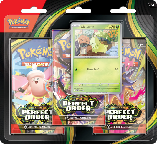 Pokémon TCG: Perfect Order - 3-Pack Blister- INGLES
